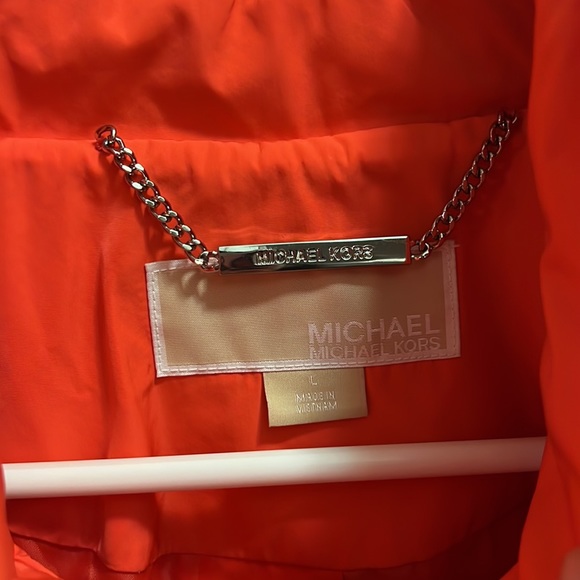 Micheal Kors Trench Bright Pink Coat Size L - Picture 3 of 6